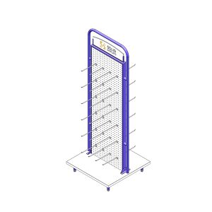 double sided beach shoe display rack 01