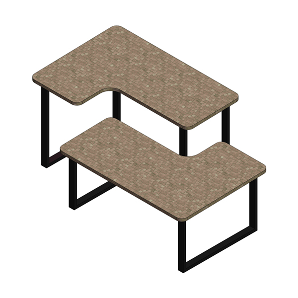 L-Shaped Nesting Tables