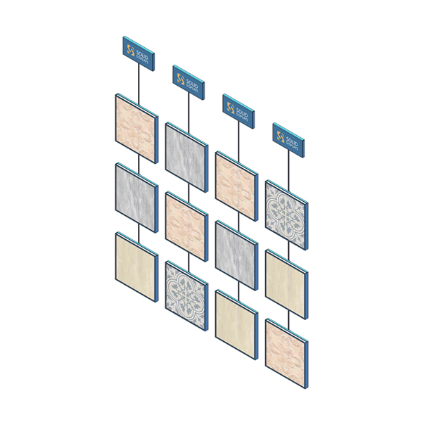 Wall-Mounted Tile Display Boards