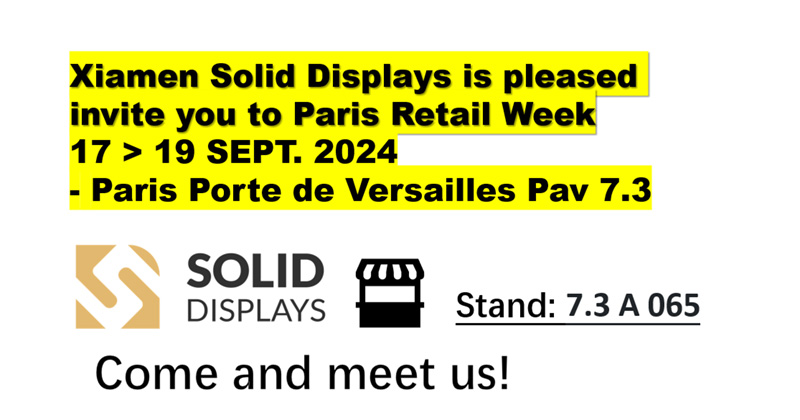 Invitation: Solid Displays is Pleased to Invite You to Paris Retail Week