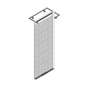 ceiling mounted tile display rack with spotlights 04