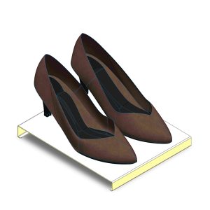 counter shoe display riser with tilt angle 01